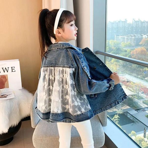 teen clothes girls denim jacket fashion children's lace coat windbreaker for teenager kids outwear 4-11y jackets, Blue;gray
teen clothes girls denim jacket fashion children's lace coat windbreaker for teenager kids outwear 4-11y jackets, Blue;gray