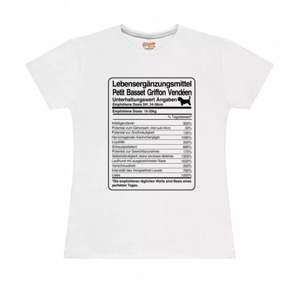 T-Shirt Womens dose Petit Basset girffon Vendeen Life Supplements by siviw, Mainly pictures
T-Shirt Womens dose Petit Basset girffon Vendeen Life Supplements by siviw, Mainly pictures