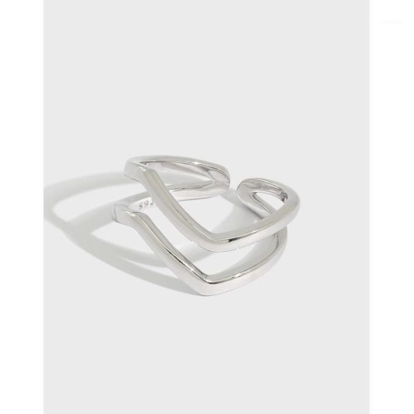cluster rings shanice hip hop s925 sterling silver open ring minimalist double-layer line wave pattern female opening adjustable daily, Golden;silver
cluster rings shanice hip hop s925 sterling silver open ring minimalist double-layer line wave pattern female opening adjustable daily, Golden;silver
