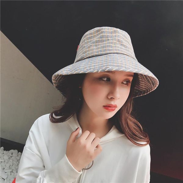 women bucket hat spring autumn plaid fiashman sun visor hats for lady blue casual buckets black pink 2021 wide brim, Blue;gray
women bucket hat spring autumn plaid fiashman sun visor hats for lady blue casual buckets black pink 2021 wide brim, Blue;gray