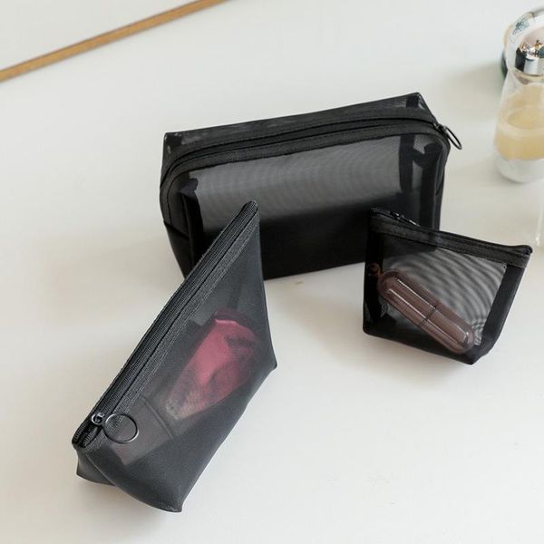 storage bags women black cosmetic bag for makeup pouch with zipper casual coin organizer transparent travel toiletry
storage bags women black cosmetic bag for makeup pouch with zipper casual coin organizer transparent travel toiletry