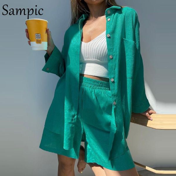 women's tracksuits sampic outfits tracksuit women lounge wear 2021 long sleeve loose shorts set casual shirt and mini two piece, Gray
women's tracksuits sampic outfits tracksuit women lounge wear 2021 long sleeve loose shorts set casual shirt and mini two piece, Gray