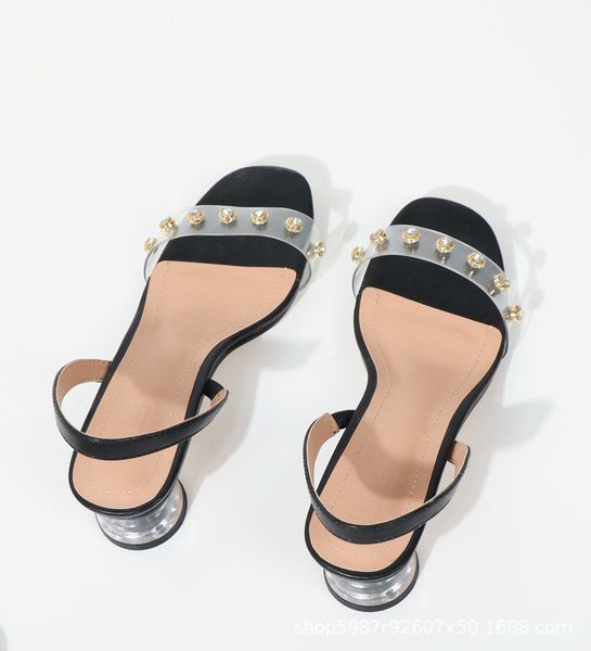 womens shoes summer one-word rhinestone open-toe sandals crystal and simple hollow high-heeled shoes for women1, Black
womens shoes summer one-word rhinestone open-toe sandals crystal and simple hollow high-heeled shoes for women1, Black