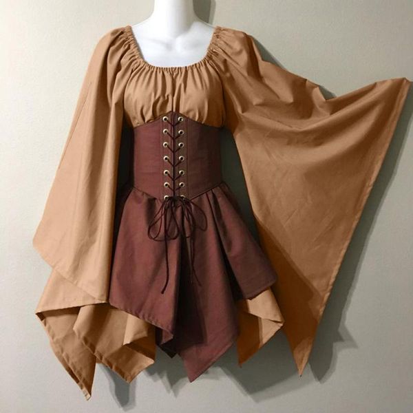 casual dresses women's corset dress halloween costumes party 2021 for woman gothic medieval cosplay vintage retro long sleeve sundress, Black;gray
casual dresses women's corset dress halloween costumes party 2021 for woman gothic medieval cosplay vintage retro long sleeve sundress, Black;gray