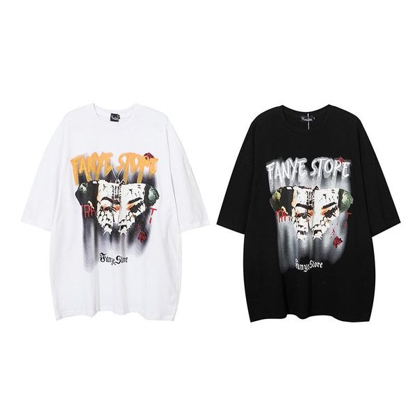 men's t-shirts 2021 tees shirt hip hop summer men streetwear painting print short sleeve fashion cotton harajuku casual loose, White;black
men's t-shirts 2021 tees shirt hip hop summer men streetwear painting print short sleeve fashion cotton harajuku casual loose, White;black