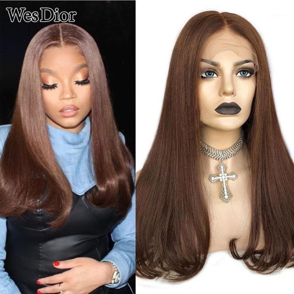 straight human hair wigs trend brazilian 4x4 lace wig for black women density 180 preplucked t part remy1, Black;brown
straight human hair wigs trend brazilian 4x4 lace wig for black women density 180 preplucked t part remy1, Black;brown