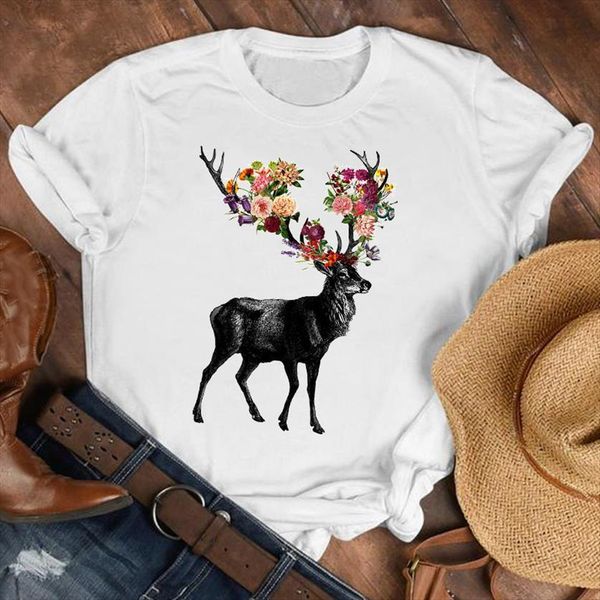 deer floral sunflower animal 90s womens t shirt printing clothes tee female print graphic, White
deer floral sunflower animal 90s womens t shirt printing clothes tee female print graphic, White