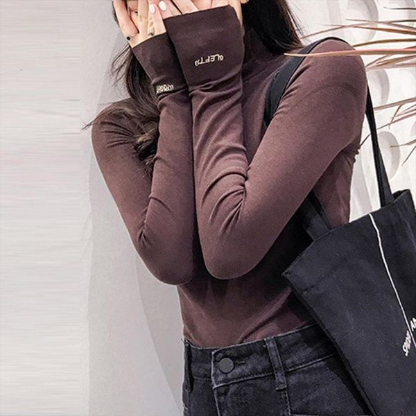 autumn winter casual women shirt long sleeve letter pullover turtleneck velvet basic blusas mujer, White
autumn winter casual women shirt long sleeve letter pullover turtleneck velvet basic blusas mujer, White