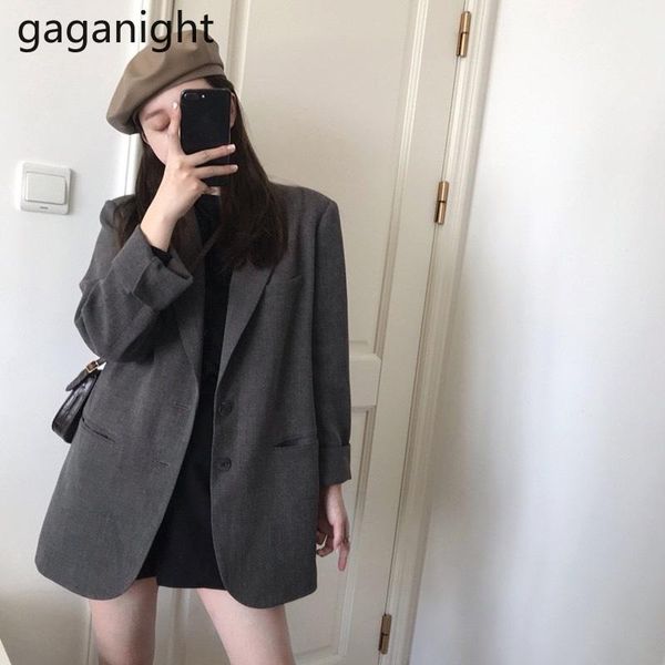 women's suits & blazers gaganight vintage women blazer spring autumn elegant office lady coats casual loose solid outwear chic korean, White;black
women's suits & blazers gaganight vintage women blazer spring autumn elegant office lady coats casual loose solid outwear chic korean, White;black