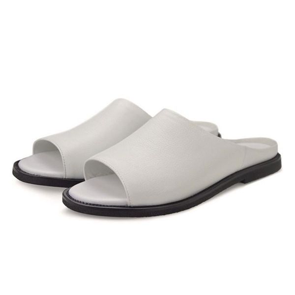 sandals summer mens casual beach slides genuine leather bathing flats slippers peep toes leisure shoes bed pantuflas, Black
sandals summer mens casual beach slides genuine leather bathing flats slippers peep toes leisure shoes bed pantuflas, Black