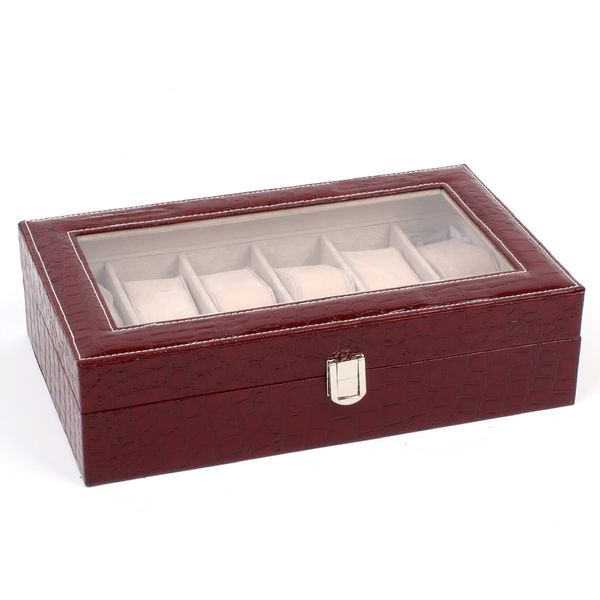leather 8 position watch display box and watch holder can be a man or woman household larger space watch casket, Black;white
leather 8 position watch display box and watch holder can be a man or woman household larger space watch casket, Black;white