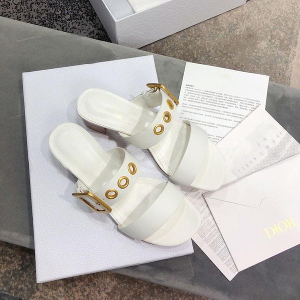 slippers summer designer women platform wedge sandals high heels 4.5cm fashion leather hardware buckle punching white, Black
slippers summer designer women platform wedge sandals high heels 4.5cm fashion leather hardware buckle punching white, Black