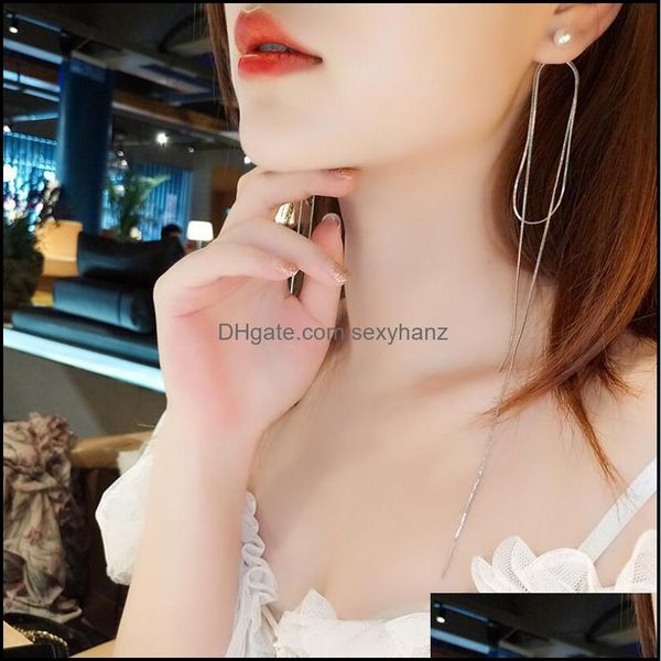 dangle & chandelier earrings jewelry s2040 fashion s925 sier post stud long tassels drop delivery 2021 u8ztf, Silver
dangle & chandelier earrings jewelry s2040 fashion s925 sier post stud long tassels drop delivery 2021 u8ztf, Silver