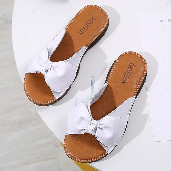 slippers women's summer fashion style bowknot soft bottom wide foot leather wear-resistant size 35-40, Black
slippers women's summer fashion style bowknot soft bottom wide foot leather wear-resistant size 35-40, Black