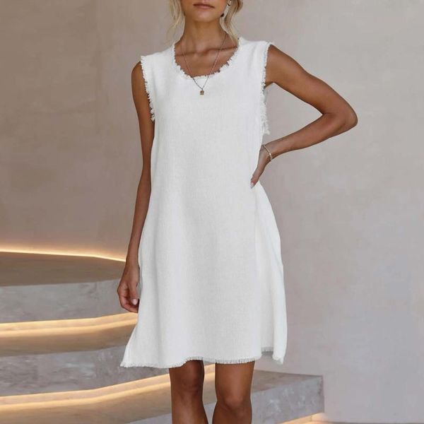 casual dresses tassel white summer o-neck sleeveless holiday sundresses women female loose mini beach dress, Black;gray
casual dresses tassel white summer o-neck sleeveless holiday sundresses women female loose mini beach dress, Black;gray