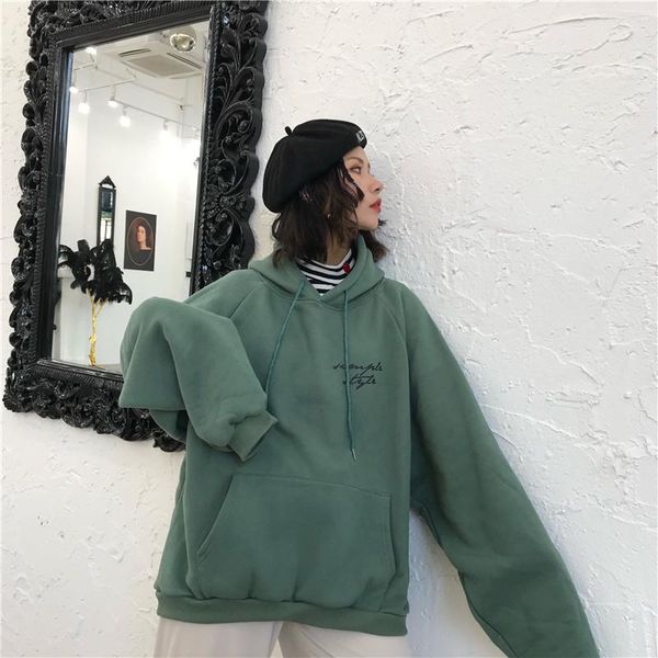 women's hoodies & sweatshirts women soft letter printed simple all-match pockets leisure pullovers thicker plus velvet warm female tren, Black
women's hoodies & sweatshirts women soft letter printed simple all-match pockets leisure pullovers thicker plus velvet warm female tren, Black