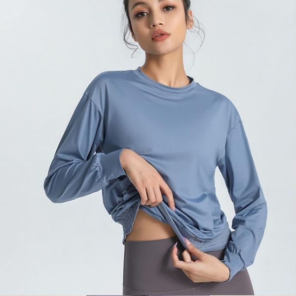 yoga outfit women long sleeve running shirts sports fitness high elasticity mujer quick dry breathable workout gym sportswear x888b
yoga outfit women long sleeve running shirts sports fitness high elasticity mujer quick dry breathable workout gym sportswear x888b