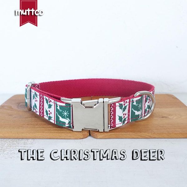 dog collars & leashes muttco retailing self-design collar the christmas deer handmade poly satin and nylon 5 sizes udc094
dog collars & leashes muttco retailing self-design collar the christmas deer handmade poly satin and nylon 5 sizes udc094
