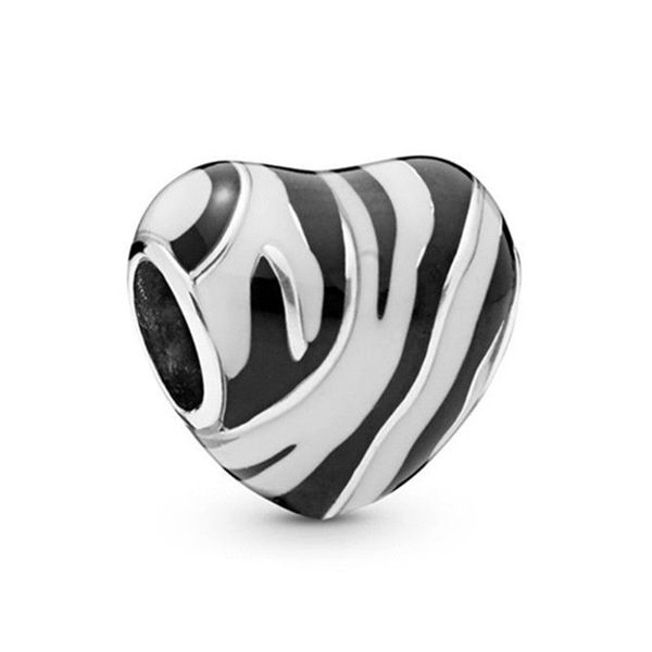 1pcs zebra pattern heart pendant diy beads adapting to original pandora charm bracelet ladies jewelry making gifts, Silver
1pcs zebra pattern heart pendant diy beads adapting to original pandora charm bracelet ladies jewelry making gifts, Silver