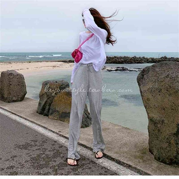 leisure mid waist wide leg women female trousers casual womens summer cotton beach long loose harem pants 210417, Black;white
leisure mid waist wide leg women female trousers casual womens summer cotton beach long loose harem pants 210417, Black;white