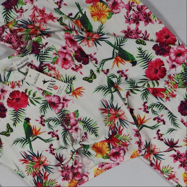 women's two piece pants 2021 ins internet celebrity famous pieces office lady women set print floral t-shirts and long, White 
women's two piece pants 2021 ins internet celebrity famous pieces office lady women set print floral t-shirts and long, White