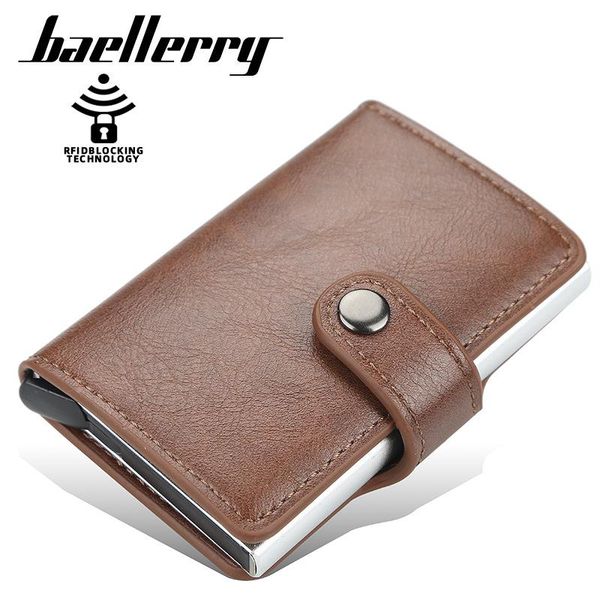card holders vintage men women credit id holder hasp wallet rfid antimagnetic bag big capacity mens purse up automatically, Brown;gray
card holders vintage men women credit id holder hasp wallet rfid antimagnetic bag big capacity mens purse up automatically, Brown;gray