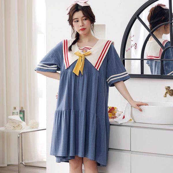 women's sleepwear female cotton nightgown mid length nightwear home dressing lingerie loose homewear with bowknot sleep dress gown, Black;red
women's sleepwear female cotton nightgown mid length nightwear home dressing lingerie loose homewear with bowknot sleep dress gown, Black;red