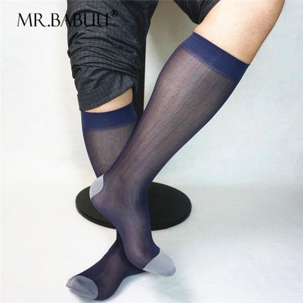 men's socks thin and transparent mid-length tube striped with blue toe european american business suits tnt stockings, Black
men's socks thin and transparent mid-length tube striped with blue toe european american business suits tnt stockings, Black