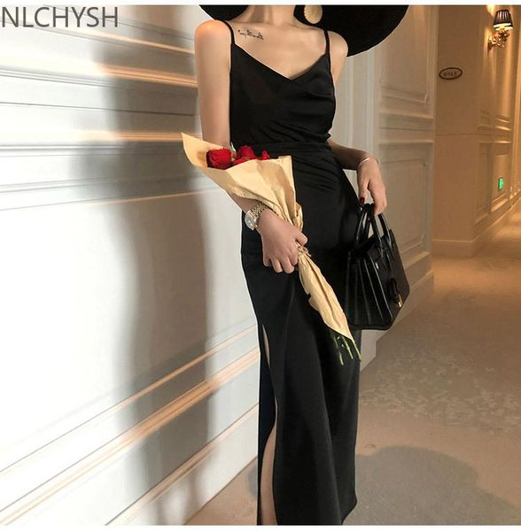 casual dresses satin dress woman sleeveless spaghetti strap evening red black summer 2021 party wedding vintage pure long silk, Black;gray
casual dresses satin dress woman sleeveless spaghetti strap evening red black summer 2021 party wedding vintage pure long silk, Black;gray