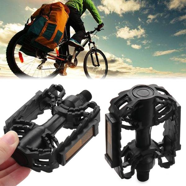 bike pedals 1pair 12mm/14mm black plastic bicycle with reflective panels mtb road flats platform pedal cycling accessories
bike pedals 1pair 12mm/14mm black plastic bicycle with reflective panels mtb road flats platform pedal cycling accessories