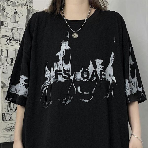 women's t-shirt women cotton fashion oversize loose hipsters grunge punk streetwear style drop summer short sleeve clot, White
women's t-shirt women cotton fashion oversize loose hipsters grunge punk streetwear style drop summer short sleeve clot, White
