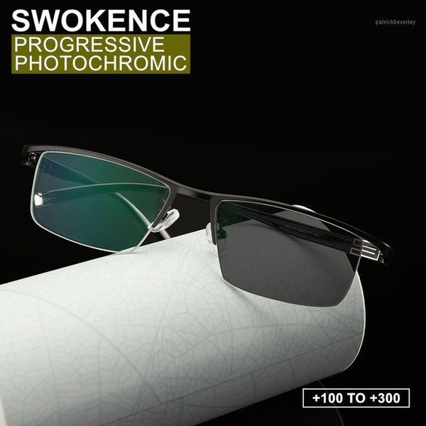 pochromic progressive presbyopic spectacles women men high end chameleon lenses half frame reading glasses r014 sunglasses, White;black
pochromic progressive presbyopic spectacles women men high end chameleon lenses half frame reading glasses r014 sunglasses, White;black
