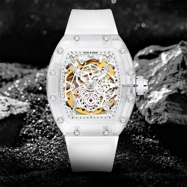 luxury men automatic mechanical watch military hip hop sports mens watches male tonneau clock hombre relogio masculino 220225, Slivery;brown
luxury men automatic mechanical watch military hip hop sports mens watches male tonneau clock hombre relogio masculino 220225, Slivery;brown