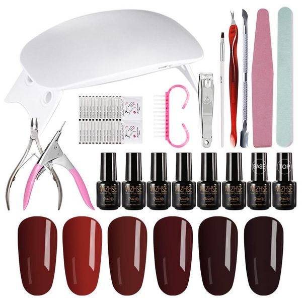 nail art kits mizhse uv gel polish kit full manicure set with led lamp electric drill machine tools
nail art kits mizhse uv gel polish kit full manicure set with led lamp electric drill machine tools