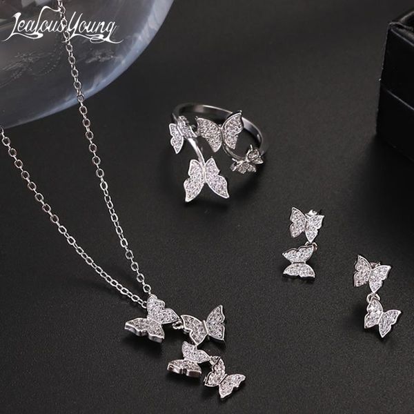 earrings & necklace 3pcs butterfly shape silver color jewelry sets for women zirconia engagement wedding bridal set brides
earrings & necklace 3pcs butterfly shape silver color jewelry sets for women zirconia engagement wedding bridal set brides