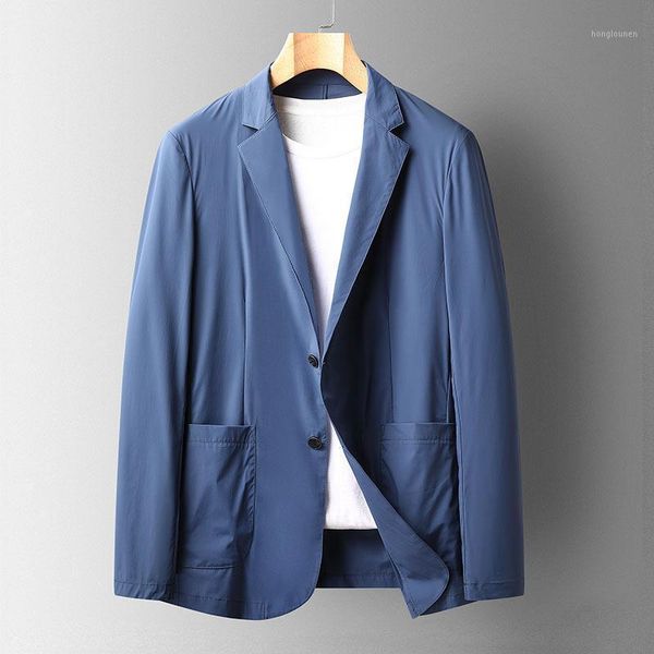 men's suits & blazers spring and summer thin milk silk suit jacket men casual formal coat elastic breathable lightweight jackets veste, White;black
men's suits & blazers spring and summer thin milk silk suit jacket men casual formal coat elastic breathable lightweight jackets veste, White;black