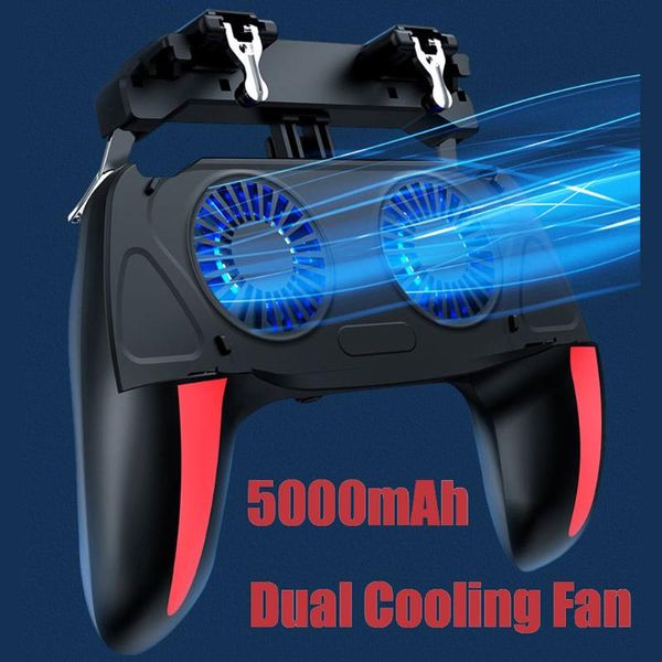 dual fan cooler gamepad for pubg game controller 4.7-6.5 inch h10 mobile phone shooter joystick 500mah cooling controllers & joysticks
dual fan cooler gamepad for pubg game controller 4.7-6.5 inch h10 mobile phone shooter joystick 500mah cooling controllers & joysticks