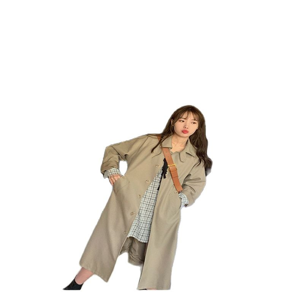 women's trench coats squeaky khaki windbreaker jacket female spring and autumn retro single-breasted lapel coat casual all-match top, Tan;black
women's trench coats squeaky khaki windbreaker jacket female spring and autumn retro single-breasted lapel coat casual all-match top, Tan;black