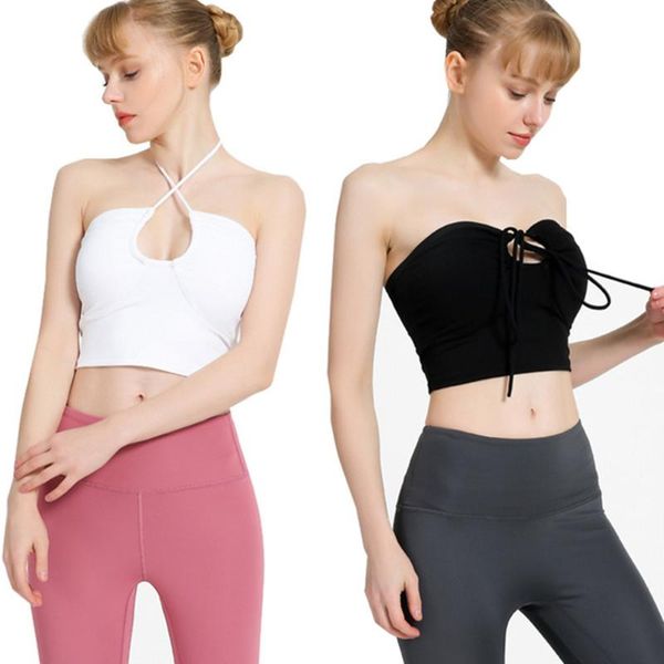 halter neck yoga bra gathered fitness gymnastics tie sports quick dry dance workout vest two wear gym clothing, White;black
halter neck yoga bra gathered fitness gymnastics tie sports quick dry dance workout vest two wear gym clothing, White;black