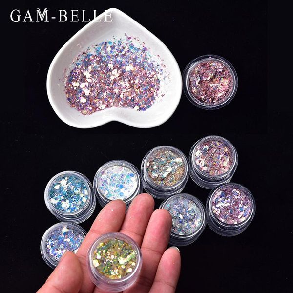 nail glitter gam-belle irregular holographic sequins rose gold silver laser sparkly flakes art decorations manicure tool, Silver;gold
nail glitter gam-belle irregular holographic sequins rose gold silver laser sparkly flakes art decorations manicure tool, Silver;gold