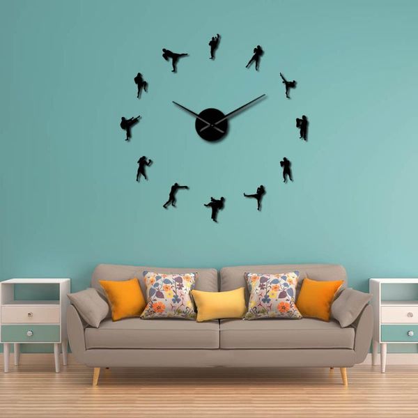 wall clocks kickboxing diy clock taekwondo gym decor fighting frameless large 3d acrylic watch for coach and students
wall clocks kickboxing diy clock taekwondo gym decor fighting frameless large 3d acrylic watch for coach and students