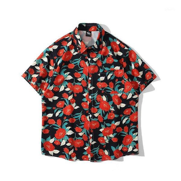 men's casual shirts men shirt short sleeve 2021 arrival summer flowers loose male thin pretty comfortable student korean style s16, White;black
men's casual shirts men shirt short sleeve 2021 arrival summer flowers loose male thin pretty comfortable student korean style s16, White;black
