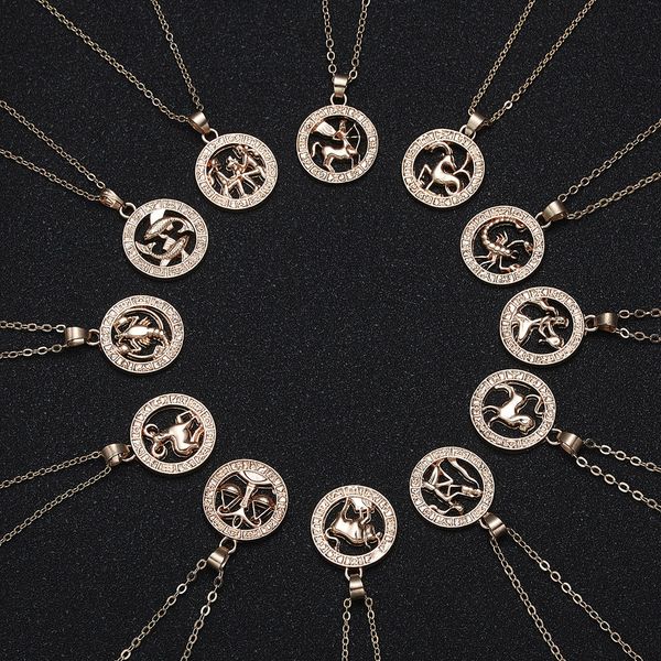 cr jewelry dogeared necklace with card rose gold round hollow animal version 12 constellation necklaces clavicle chain, Silver
cr jewelry dogeared necklace with card rose gold round hollow animal version 12 constellation necklaces clavicle chain, Silver