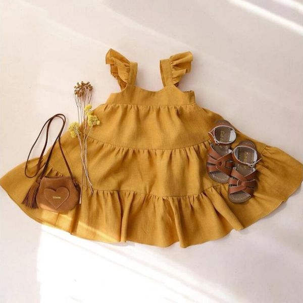 girl's dresses princess summer beach dress solid color sleeveless o-neck ruffles lace tutu skirt for girls costumes toddler clot, Red;yellow
girl's dresses princess summer beach dress solid color sleeveless o-neck ruffles lace tutu skirt for girls costumes toddler clot, Red;yellow