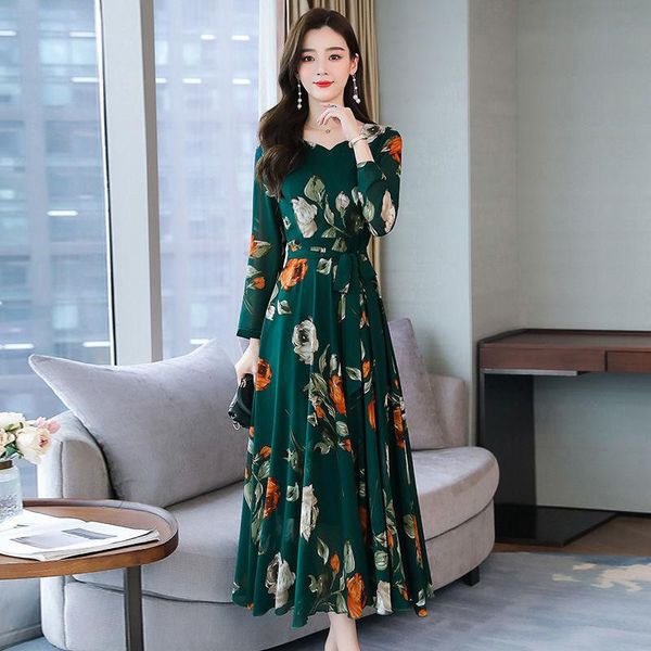 casual dresses floral print chiffon for women plus size s-4xl long sleeve v neck bohemia a-line female elegant printing dress, Black;gray
casual dresses floral print chiffon for women plus size s-4xl long sleeve v neck bohemia a-line female elegant printing dress, Black;gray