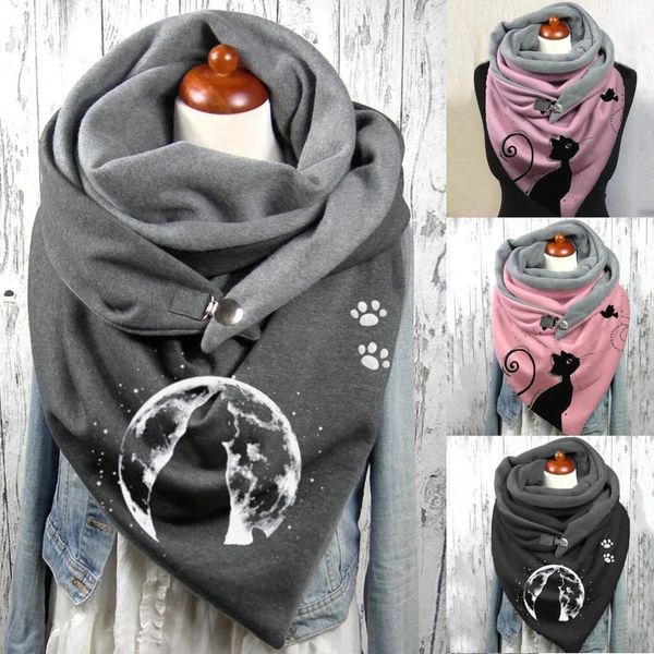 scarves winter women scarf wrap warm cat fashion retro female multi-purpose shawl button shawls hijab, Blue;gray
scarves winter women scarf wrap warm cat fashion retro female multi-purpose shawl button shawls hijab, Blue;gray
