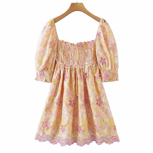 party dresses yenkye fashion women floral embroidery print dress waist hollow out holiday female summer short vestido, White;black
party dresses yenkye fashion women floral embroidery print dress waist hollow out holiday female summer short vestido, White;black