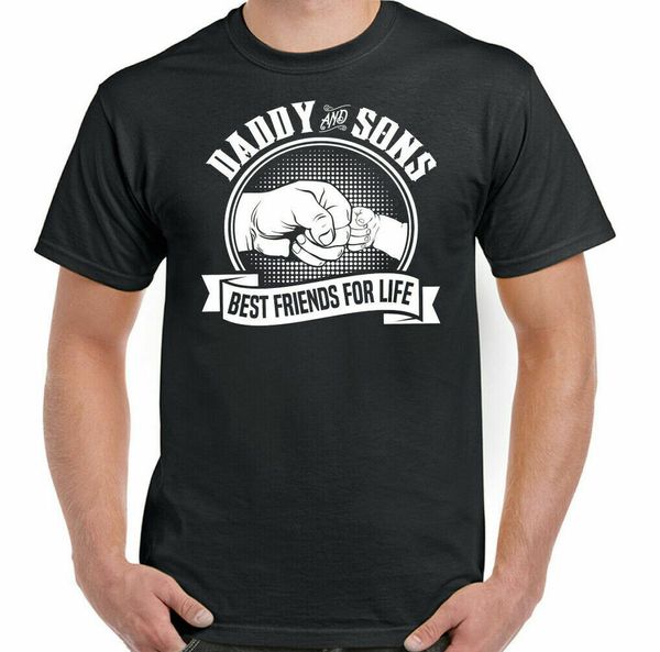 daddy & sons t-shirt friends for life mens funny fathers day, White;black
daddy & sons t-shirt friends for life mens funny fathers day, White;black