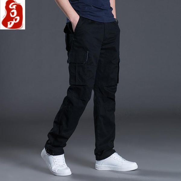 men's pants oversized cotton cargo with pockets casual loose trousers for men autumn winter plus size tactical, Black
men's pants oversized cotton cargo with pockets casual loose trousers for men autumn winter plus size tactical, Black