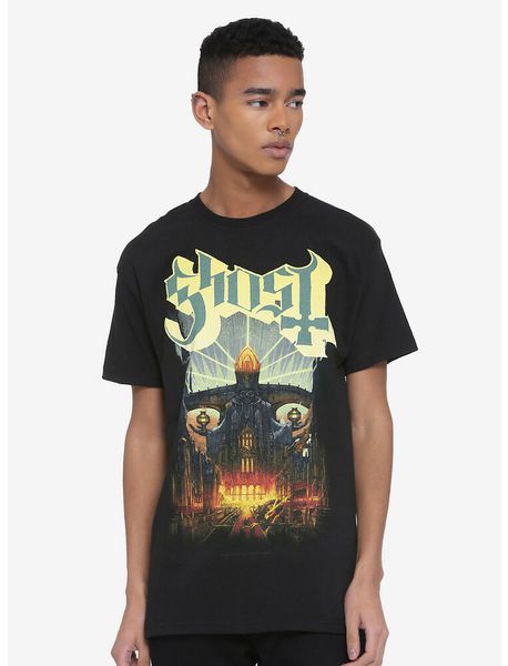 ghost meloria t-shirt, White;black 
ghost meloria t-shirt, White;black